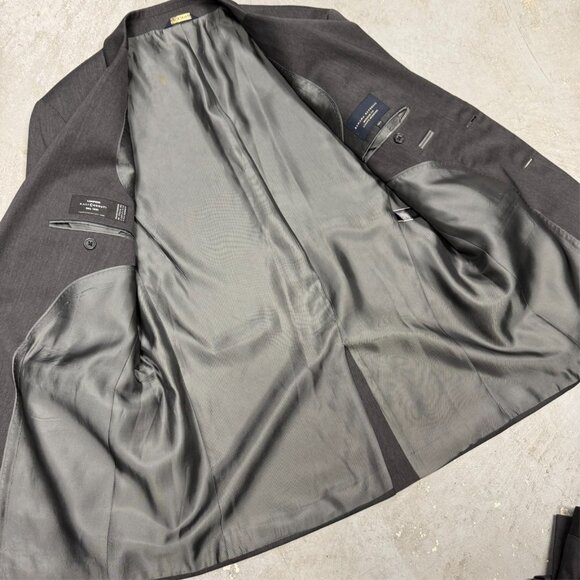 Banana Republic Suit 2pc Grey Cerruti 1881 Italy Wool Modern Fit 42R 36x33 - Picture 6 of 13